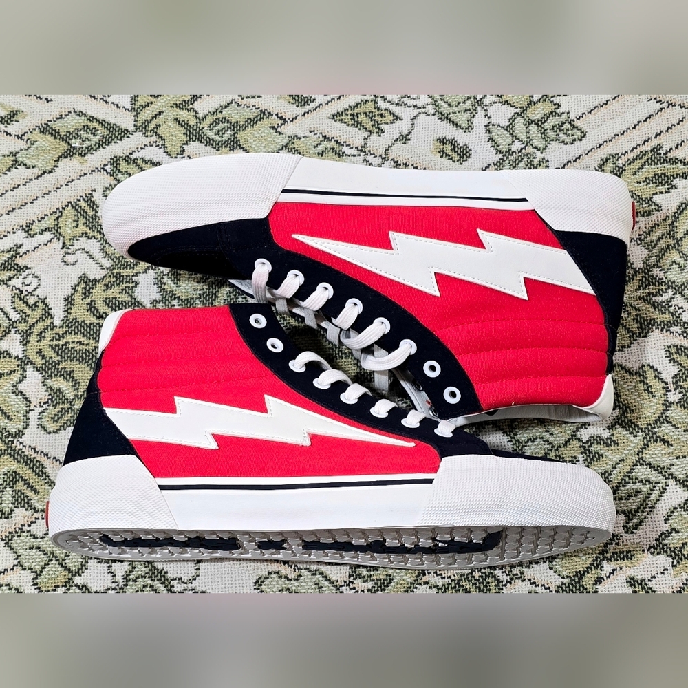 New REVENGE x STORM Vol. 2 High Top Shoes Red / Dark Navy Men’s Sz 11